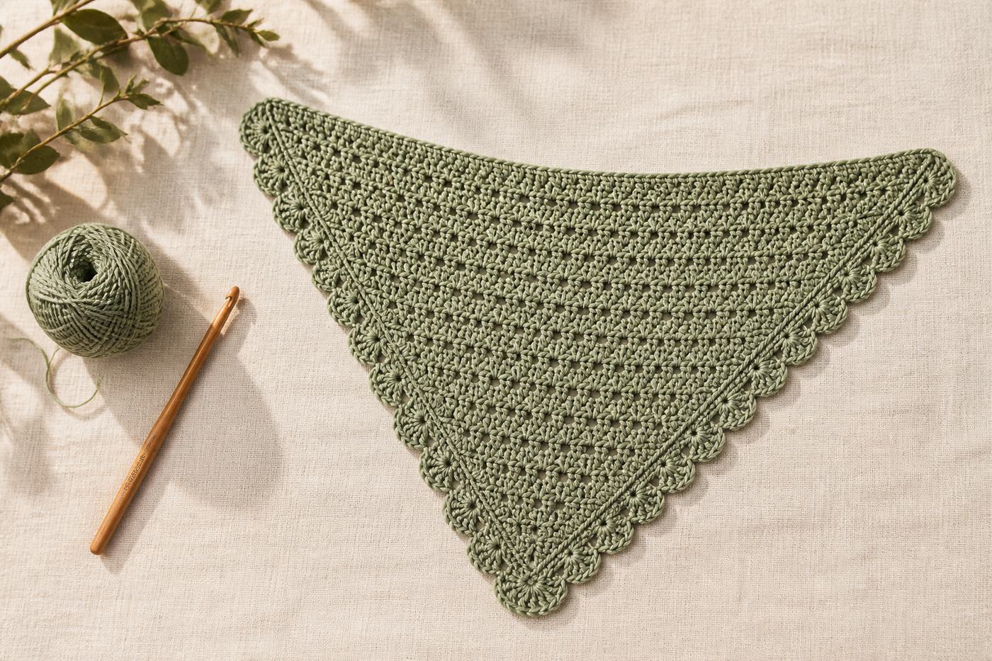 Crochet Bandana Pattern Free: Easy Hair Scarf for Beginners