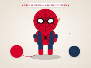 Free Spiderman Crochet Pattern: Easy Amigurumi Superhero Plushie Tutorial for Beginners