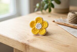 Free Crochet Flower Pattern: Easy 5-Petal Tutorial for Beginners