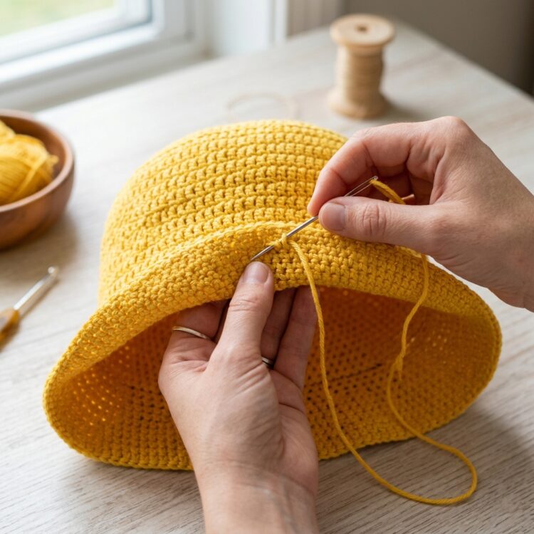 Rounds 14-16 (Finish the Brim)